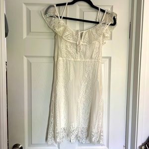 M white lace dress LUSH dress